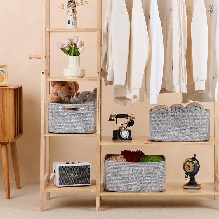 Large Storage Baskets for Shelves (2 Count)