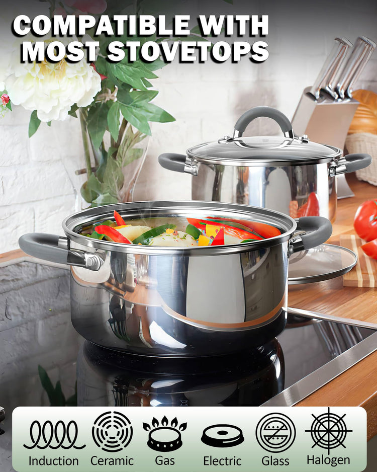 Basics Stainless Steel Cookware Sets