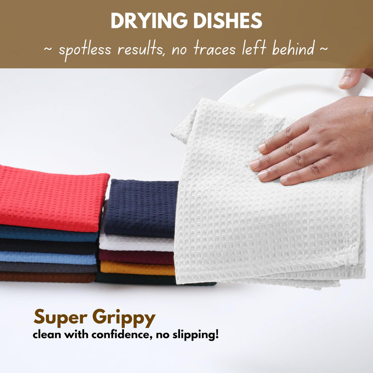 Cotton Kitchen Towel with Hanging Loop 16x26 inches (4 Count)