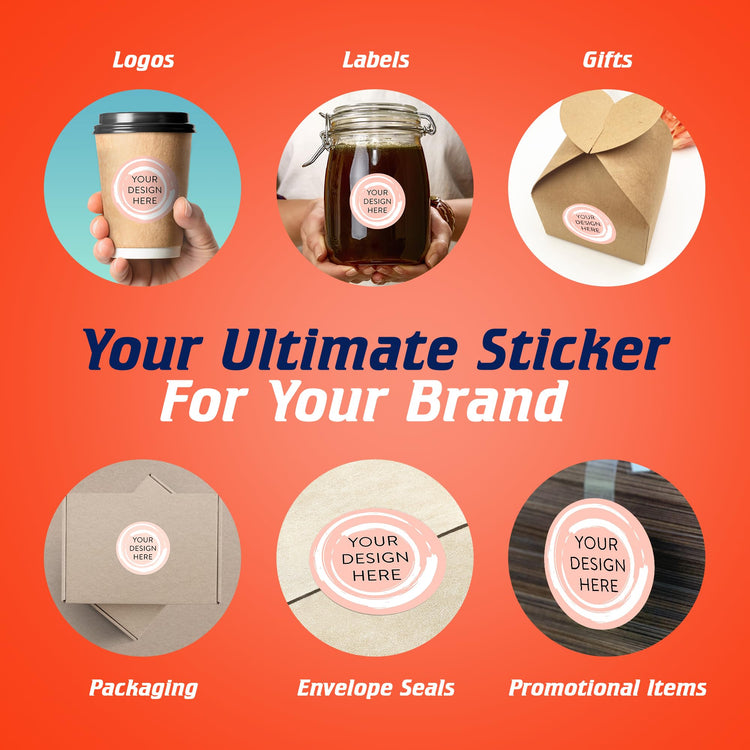 Custom Vinyl Stickers Your Image (100 Count)
