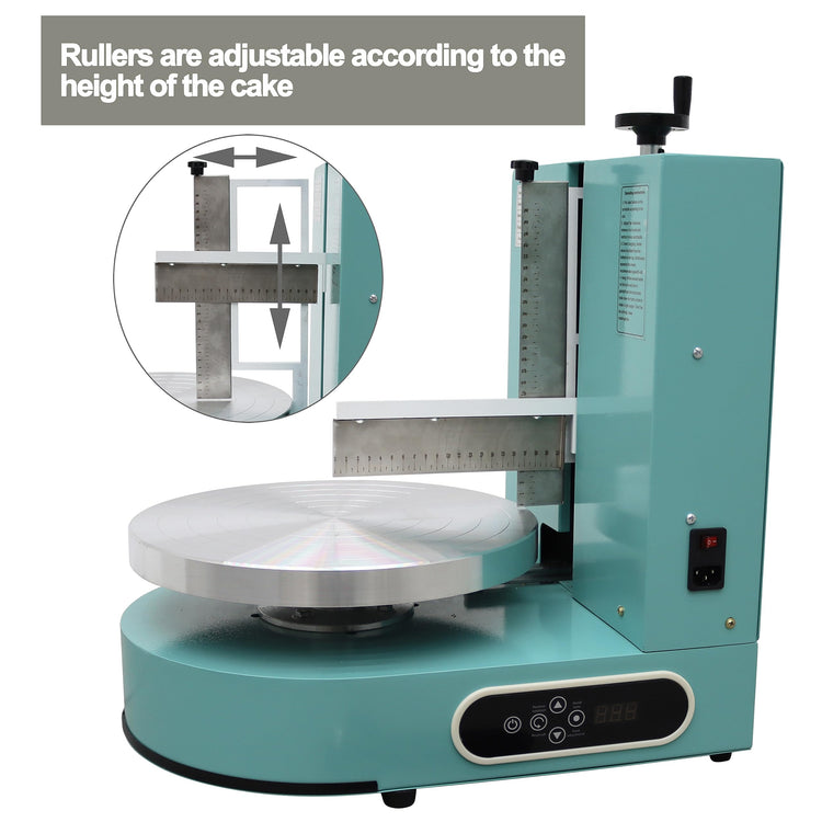 Cake Decorating Coating Machine Cream Spreading Automatic Frosting Turntable with Graduated Scraper 60