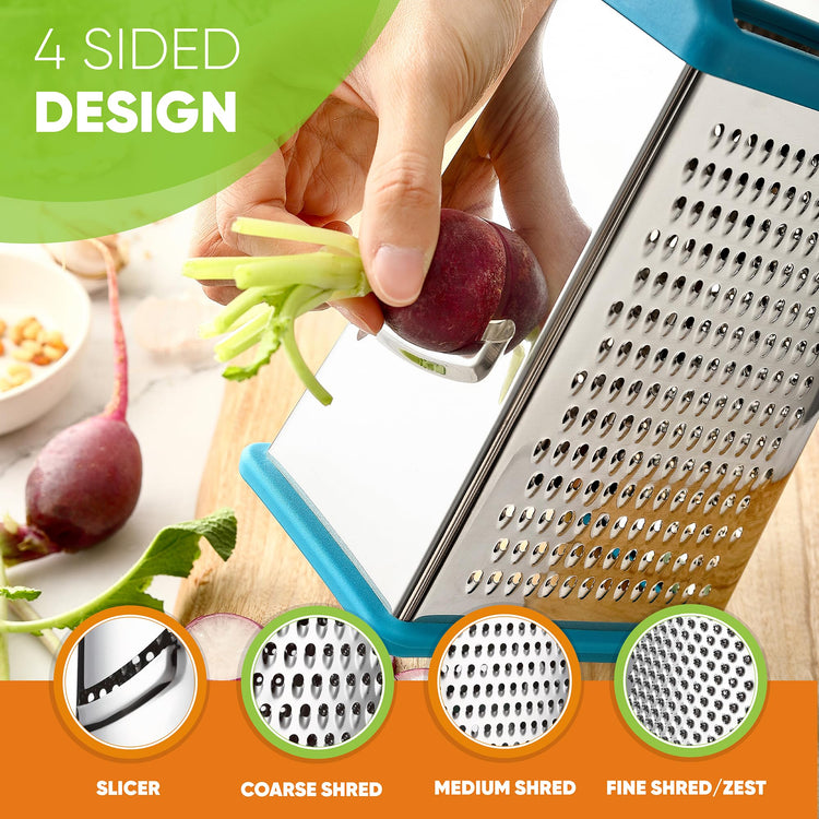 Stainless Steel XL Cheese Grater for Kitchen