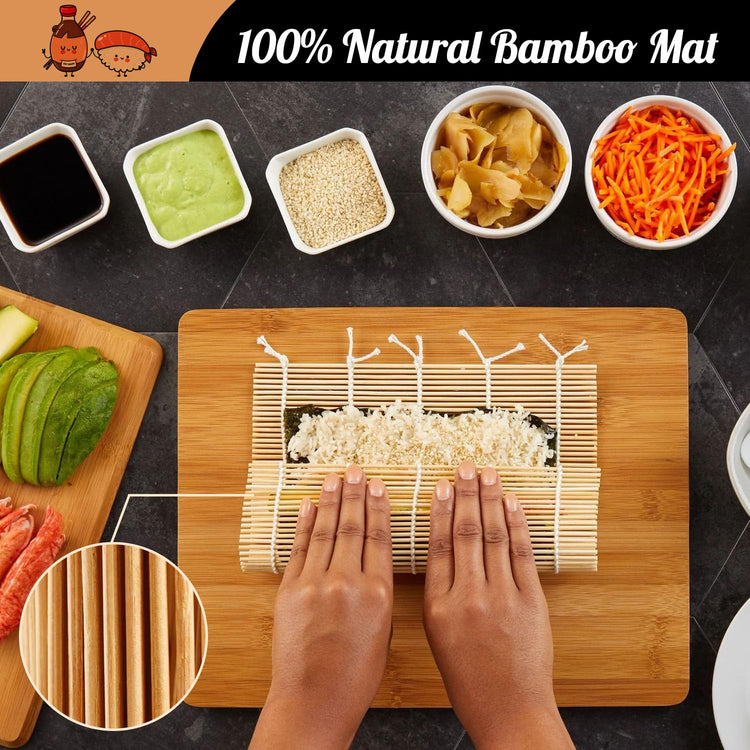 No Plastic Bamboo Sushi Making Kit