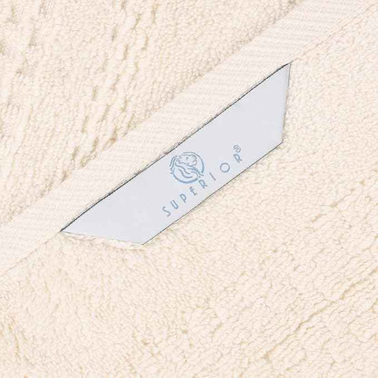 Superior Playa Zero Twist Cotton Medium Weight Towels, for Guest Bath, Bathroom, Shower, Spa, Plush, Quick Dry, Ultra-Soft Towels, Bath Essentials, Waffle Textured, Bath Towels, Set of 2, Ivory