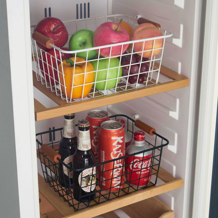 Extra Large】Wire Kitchen Storage Basket 4 Packs