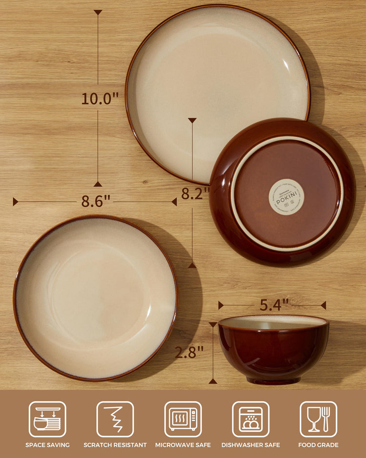 Stoneware Dinnerware Sets for 8