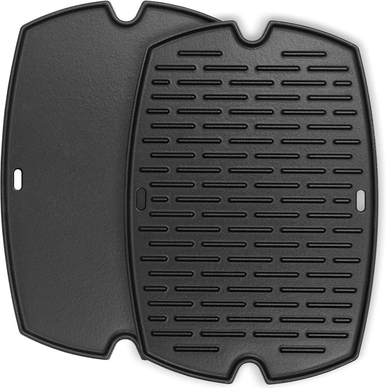 7584 Q3200 Griddle for Weber Q300 Q320 Q3000 Q3100 Q3200 Full Size Grill Plate Parts, Flat Top Cast Iron Griddle Insert for Weber 7646 Q320 Accessories, for WeberQ Grill Parts - Nestoria