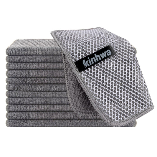 Dish Cloths for Washing Dishes with Scrub Side (12 Count)