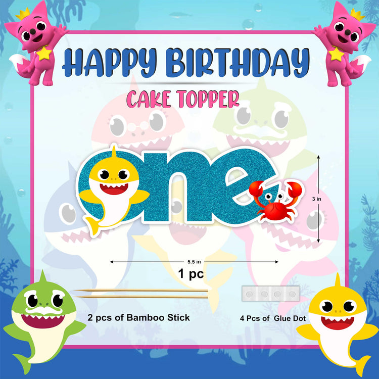 Bby Shrk One Cake Topper