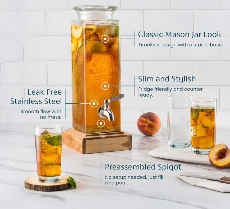 Glass Drink Dispenser