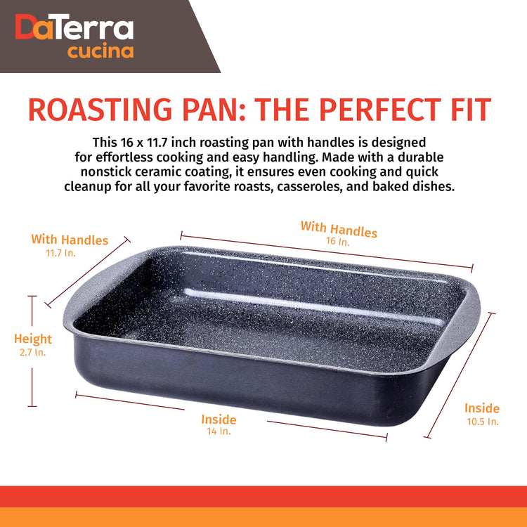 Ceramic Coated Nonstick Roasting & Lasagna Pan