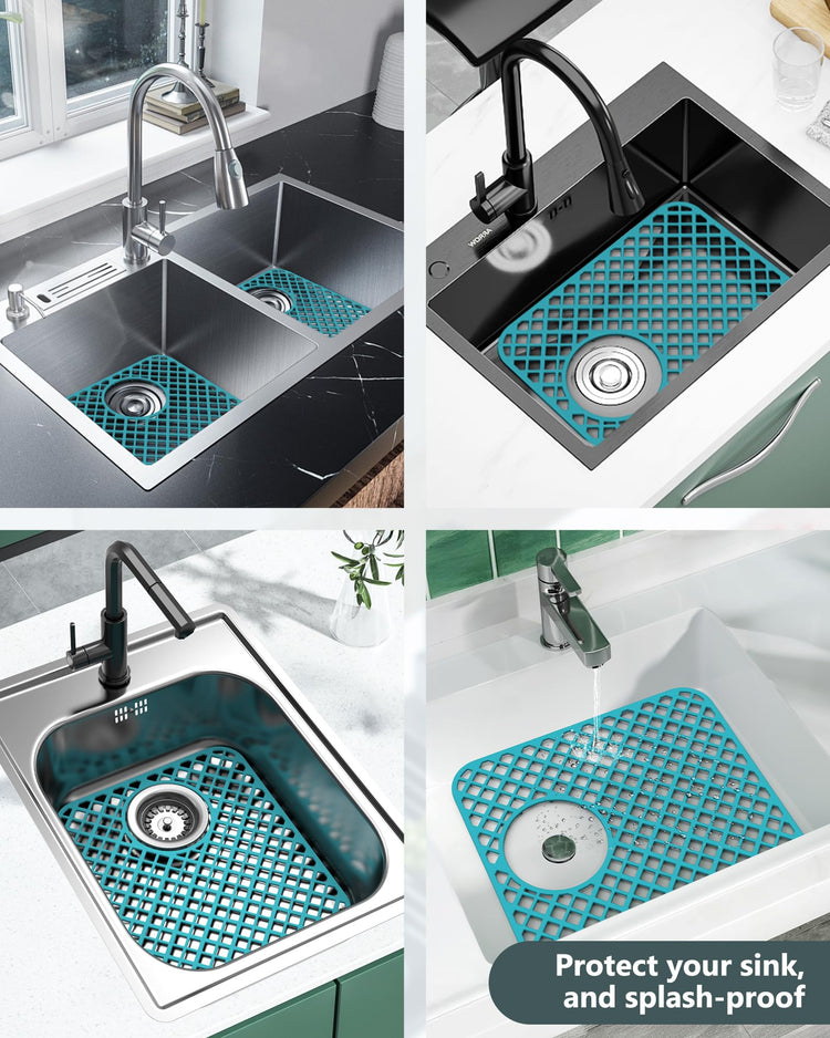 2 Pack Silicone Sink Protectors for Kitchen Sink