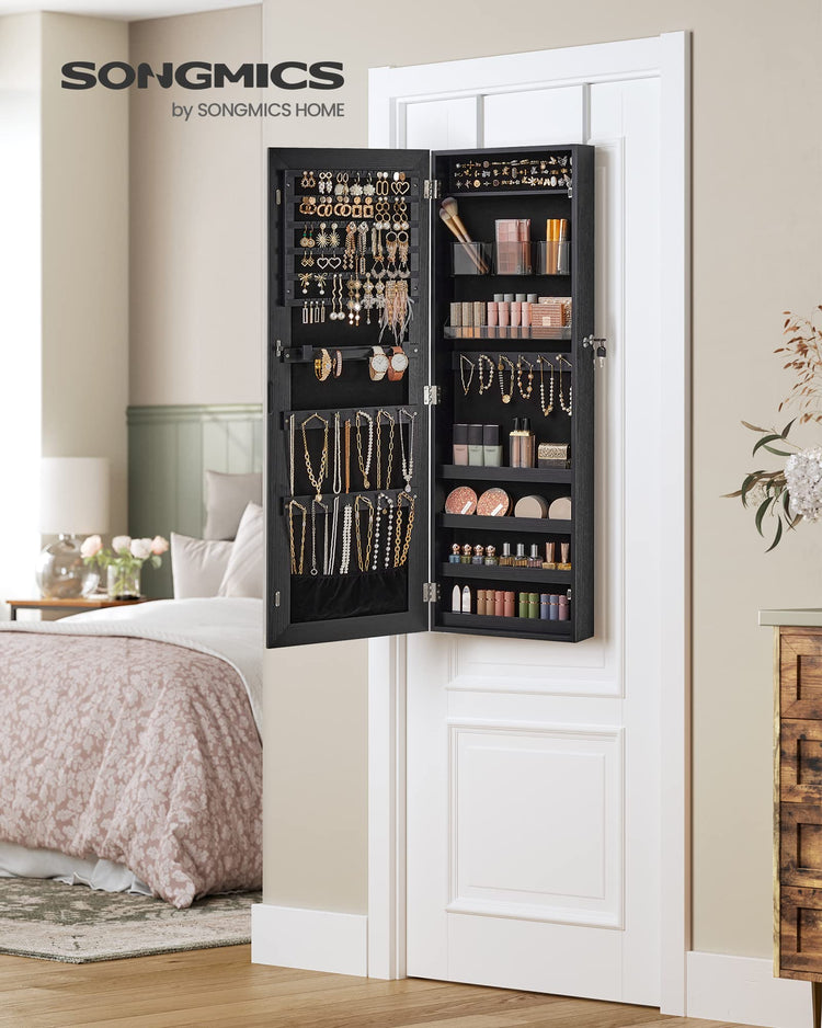 Mirror Jewelry Cabinet Armoire