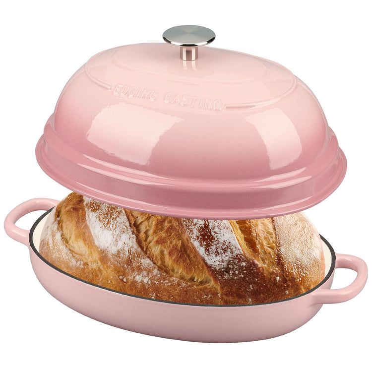 Enameled Oval Cast Iron Dutch Oven Pot with Lid