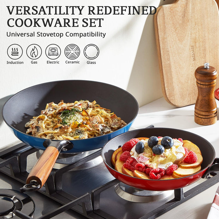 Enameled Cast Iron Skillets