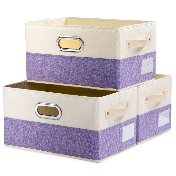 Large Fodable Storage Bins for Closet [3 (3 Count)