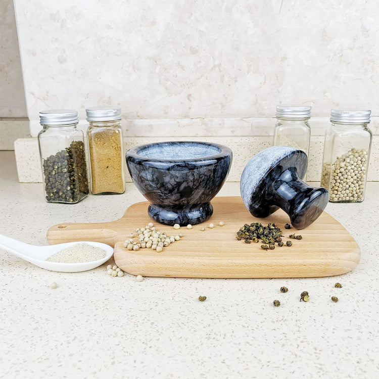 Marble Mortar and Pestle Set