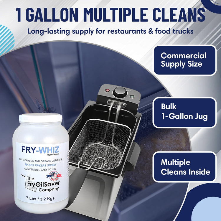 Fry Whiz 4 Gallons Deep Fryer Cleaner (112 Ounce)