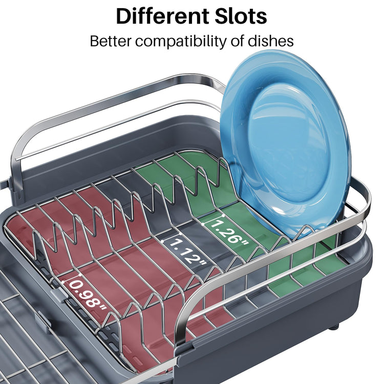 Expandable Dish Drying Rack for Kitchen Counter