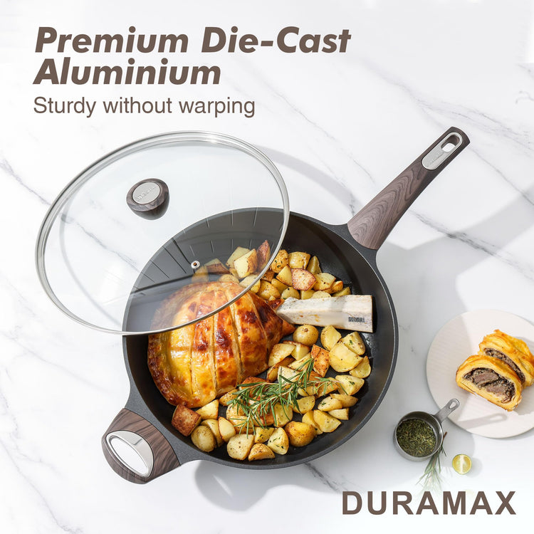 Nonstick Frying Pan Skillet with Lid