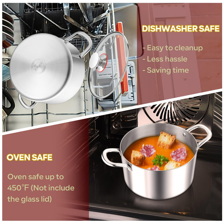 5 Quart Stock Pot with Lid