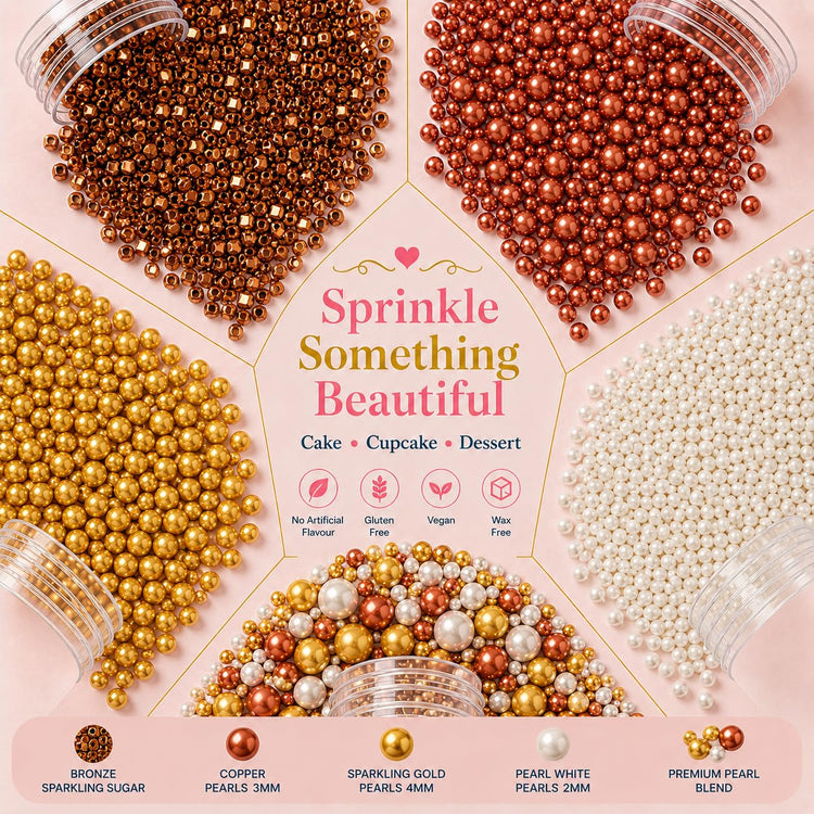 Sprinkle Mix Edible Gold (5 Ounce)