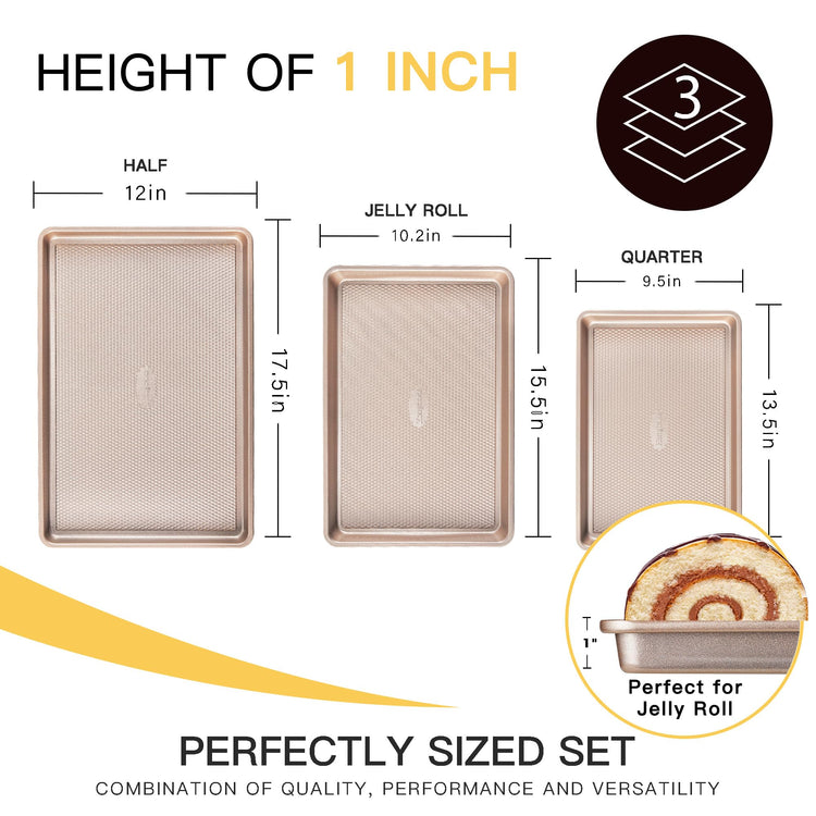 Baking Sheet Pan Set of 3 (3 Count)
