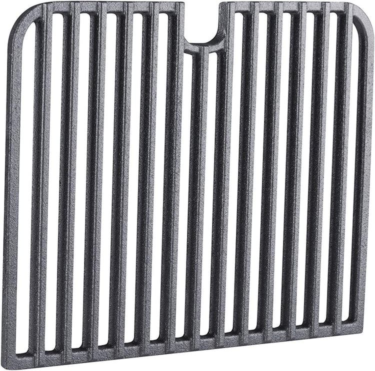 Cast Iron Go Grate (2), 5.8lbs, Rectangular, Heavy, Preseasoned, Non-Stick, Cooking-Grates, Fits Go Anywhere Charcoal and Gas Models