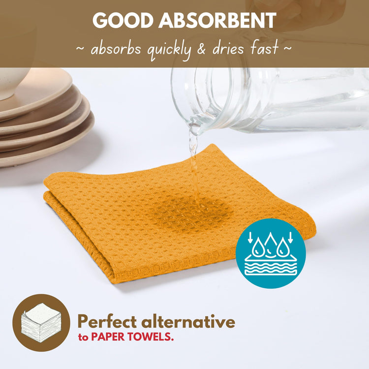 Cotton Kitchen Towel with Hanging Loop 16x26 inches (4 Count)