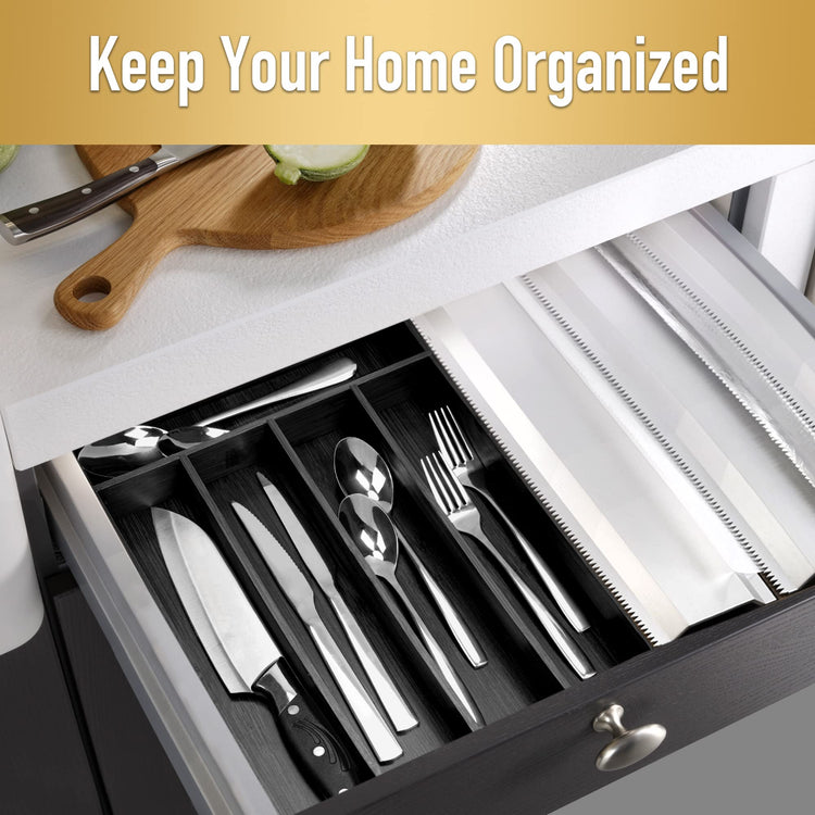 Bamboo Silverware Holder
