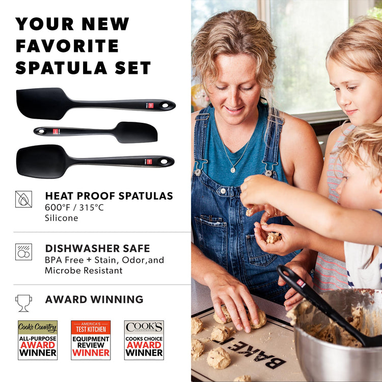 DI ORO Silicone Spatula Set (3 Count)