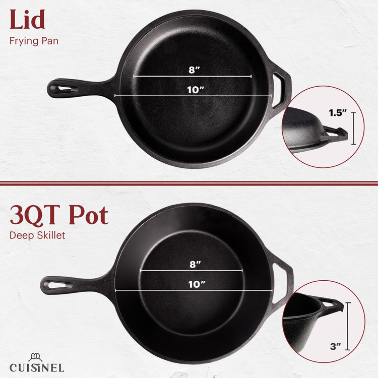 Cast Iron Skillet + Lid