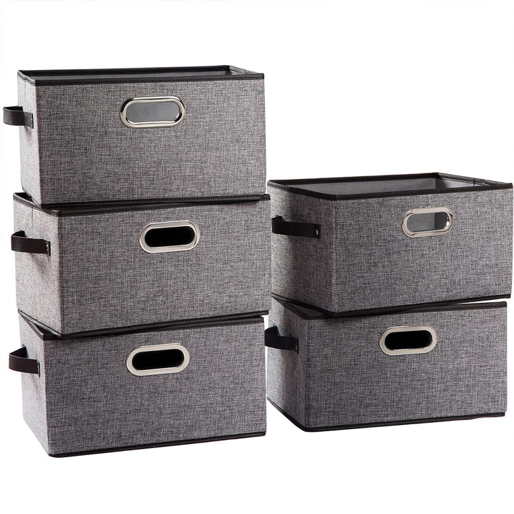Fodable Storage Baskets for Closet [5 (5 Count)