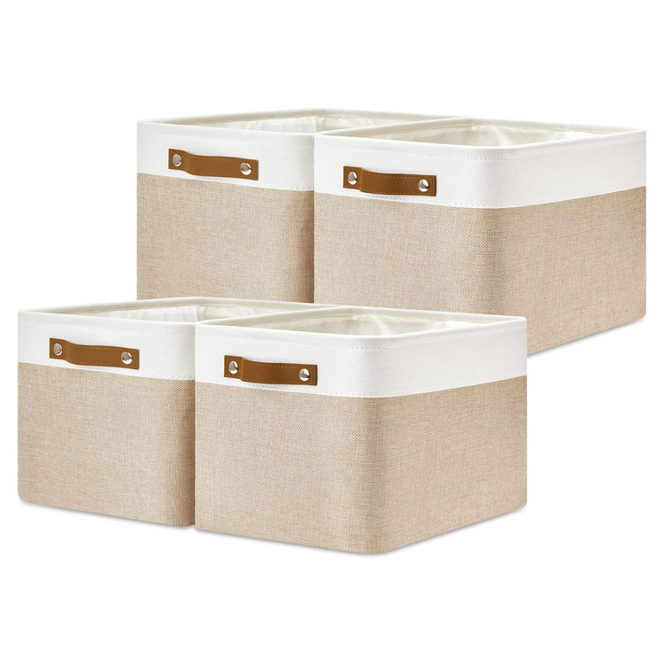 Fabric Storage Bins for Laundry (4 Count)