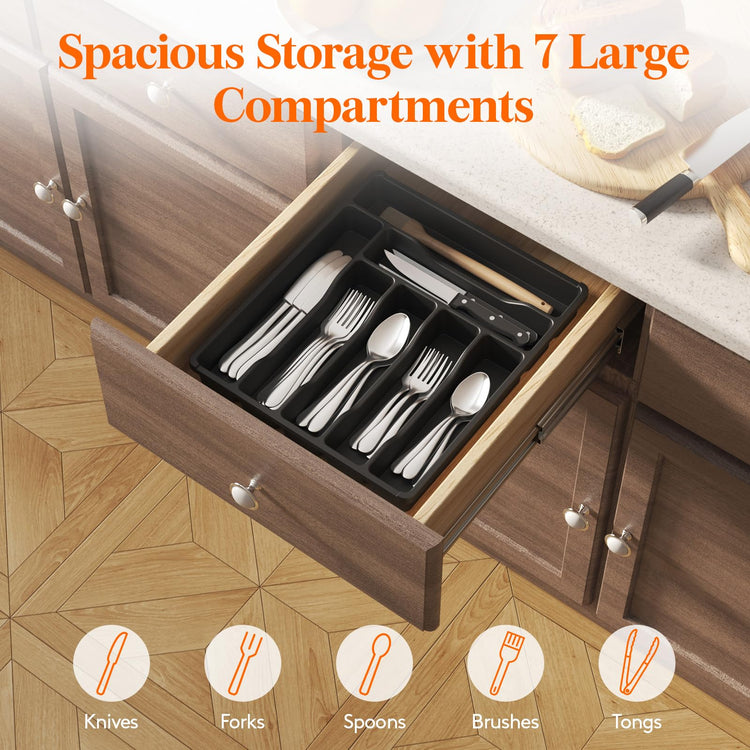 Silverware Drawer Organizer Tray