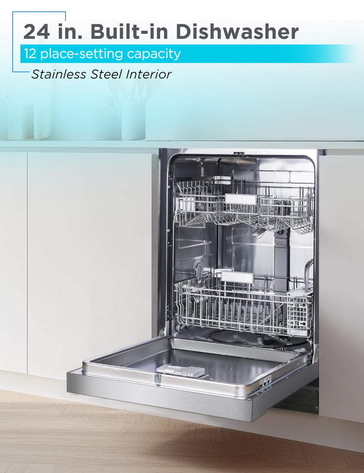 24" Built In Dishwasher