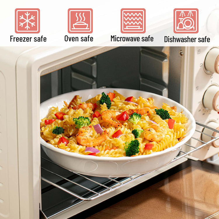 BTaT Ceramic Pie Pan for Baking (4 Count)