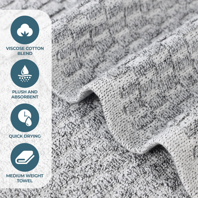 Juno Viscose Cotton Blend Medium Weight Bath Sheets