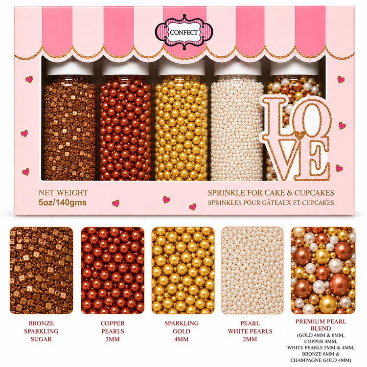 Sprinkle Mix Edible Gold (5 Ounce)