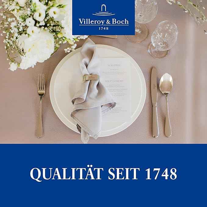 Villeroy & Boch – Oscar Cutlery Set 24 Pieces for 6 People, Dishwasher Safe, Rustproof, Knife, Fork, Spoon, Luxury Cutlery Set, Dinner, 18/10 Stainless Steel