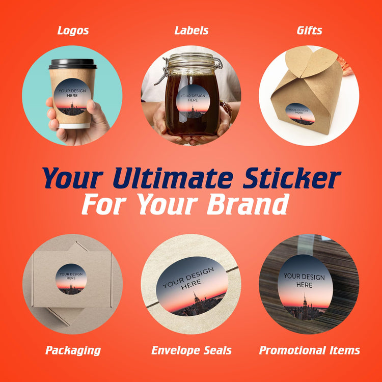 100 Custom Vinyl Stickers (100 Count)