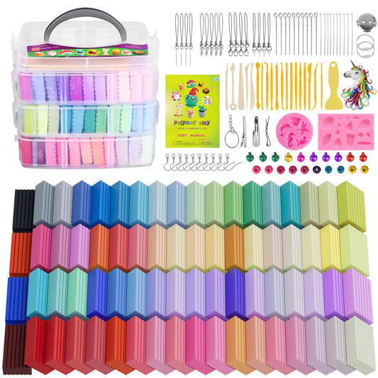 72 Colors Polymer Clay Kit (90 Ounce)