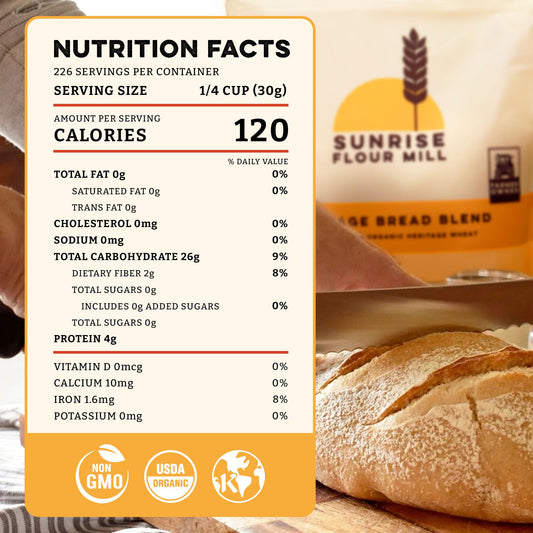 Heritage Organic Bread Flour Blend (400 Ounce)