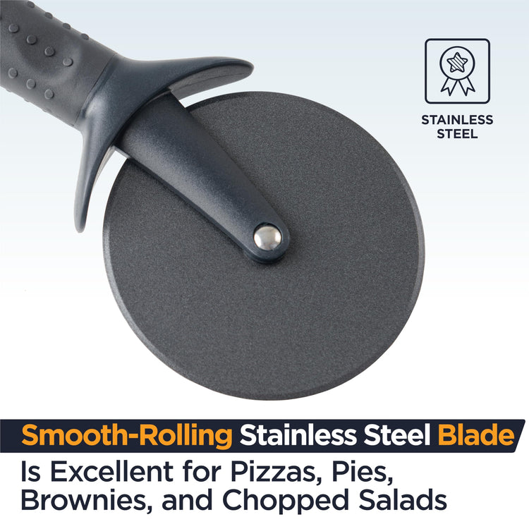 Lux Heavy Duty Pizza Cutter With Wheel Slicer