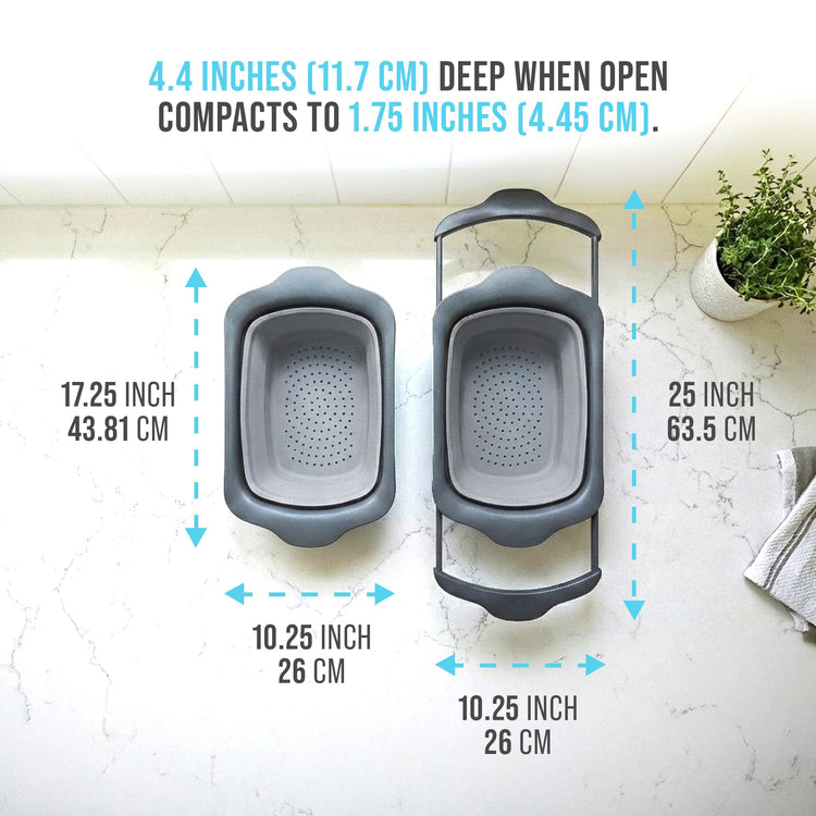 Gray Collapsible Silicone Over