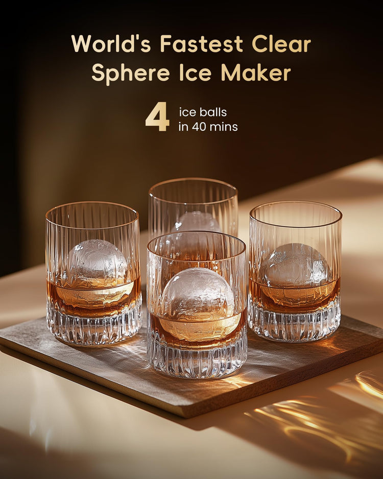 2" Clear Ice Ball Maker Countertop
