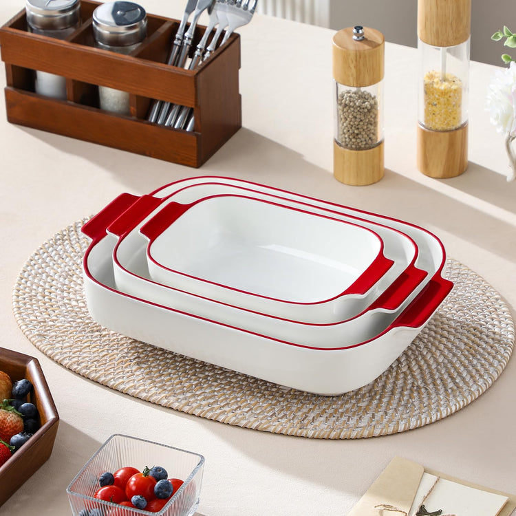 Ceramic Casserole Dishes Set of 3 (3 Count)