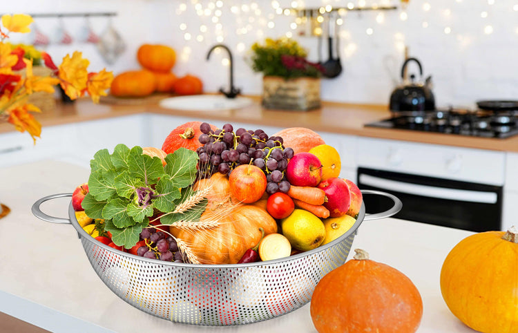 Colander 5qt Stainless Steel Micro