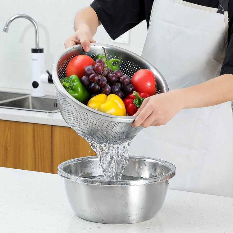 304 Stainless Steel Fine Mesh Colander Set (2 Count)