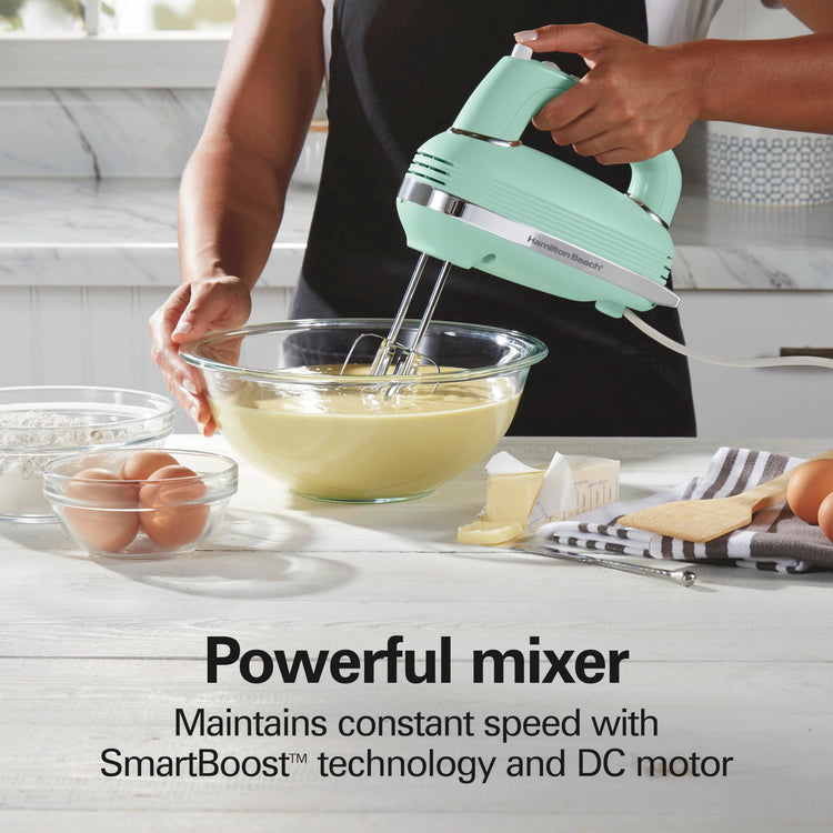 Retro 5 Speed Electric Hand Mixer With SmartBoost Technology